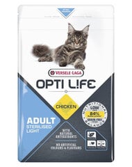 Versele-Laga Opti Life Cat Sterlised sterilizētiem kaķiem, ar vistas gaļu, 2,5 kg cena un informācija | Sausā barība kaķiem | 220.lv