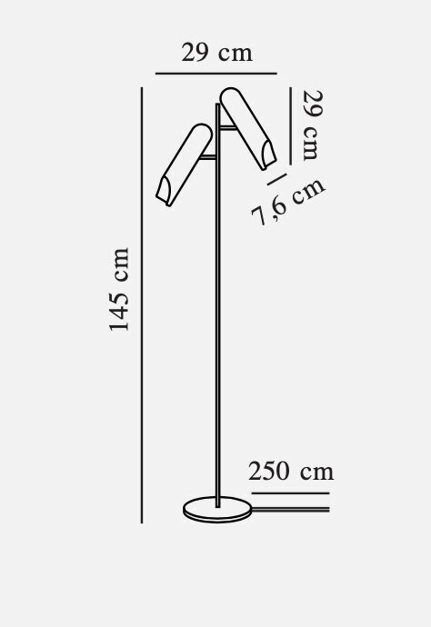 Nordlux stāvlampa Rochelle 2320314003 cena un informācija | Stāvlampas | 220.lv