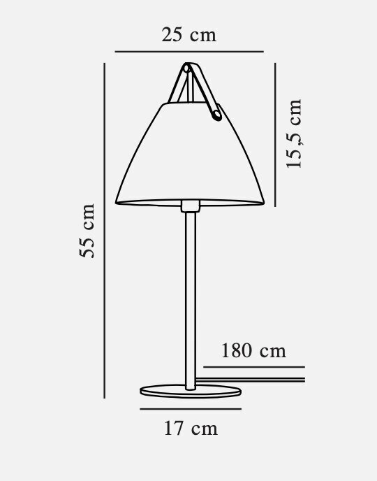 Nordlux galda lampa Strap 46205003 cena un informācija | Galda lampas | 220.lv