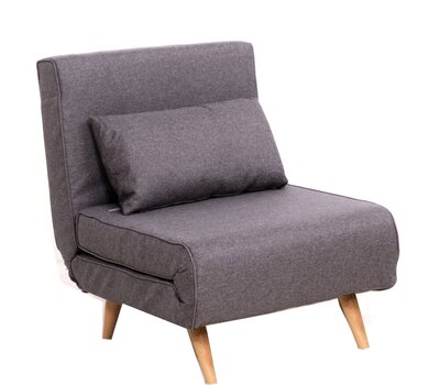 Kресло-кровать Lena, серый цена и информация | Кресла в гостиную | 220.lv