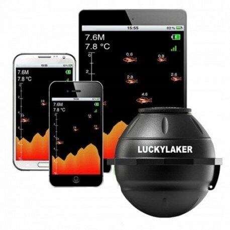 Bezvadu hidrolokators Lucky Laker FF916 Sonar, melns cena un informācija | Smart ierīces un piederumi | 220.lv