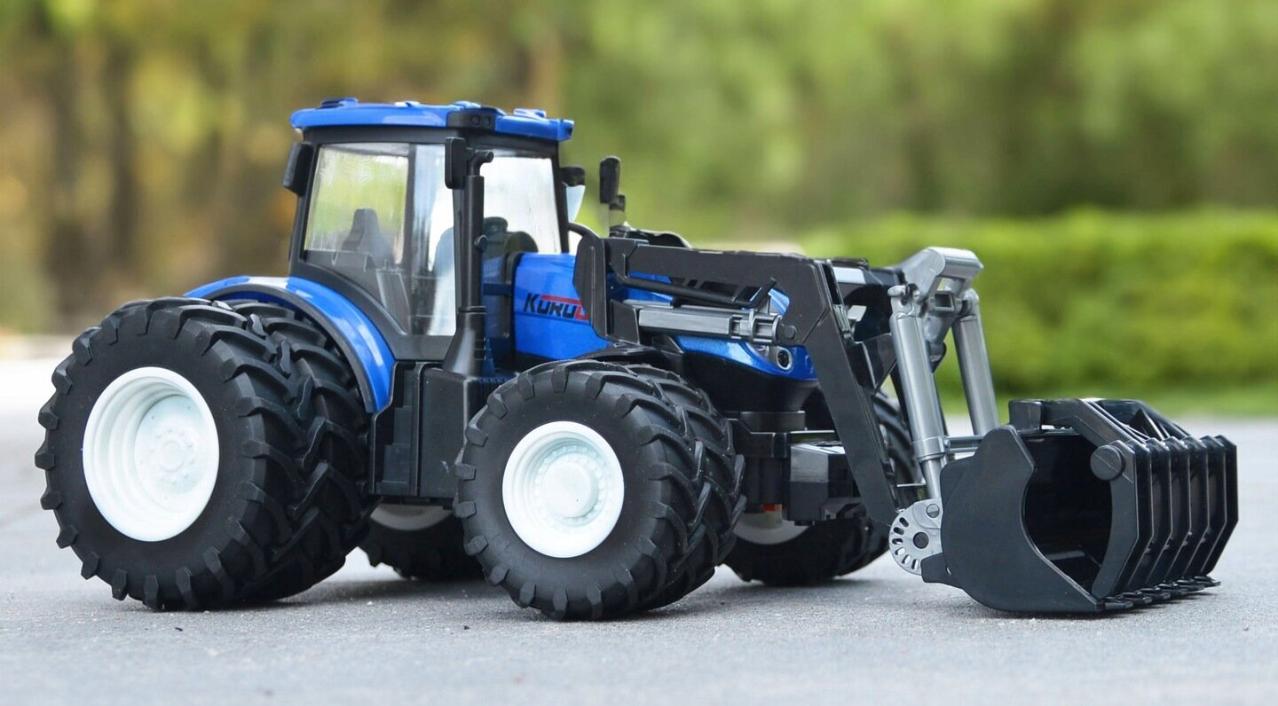 Attālināti vadām traktors, zils cena un informācija | Rotaļlietas zēniem | 220.lv