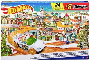 HOT WHEELS адвент-календарь цена и информация | Конструктор автомобилей игрушки для мальчиков | 220.lv