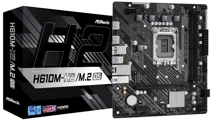 ASRock H610M-H2/M.2 D5 цена и информация | Mātesplates | 220.lv