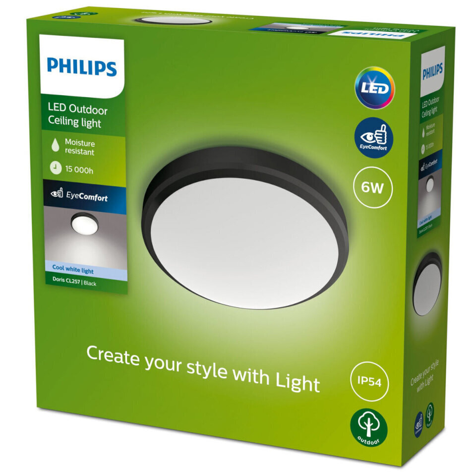 Āra lampa Philips Doris, IP54, 4000 K цена и информация | Āra apgaismojums | 220.lv
