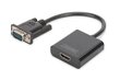 Digitus, HDMI, USB, D-Sub, 15 cm cena un informācija | Adapteri un USB centrmezgli | 220.lv