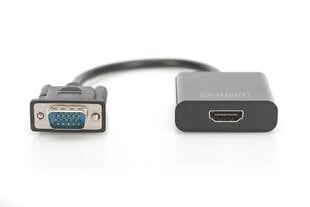 Digitus, HDMI/USB-A/D-Sub, 15 cm цена и информация | Адаптеры и USB разветвители | 220.lv