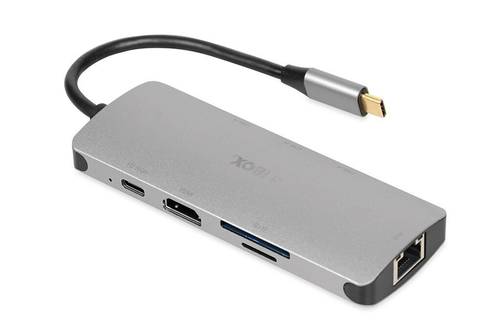 iBox IUH3RJ4K cena un informācija | Adapteri un USB centrmezgli | 220.lv