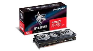 PowerColor Hellhound AMD Radeon RX 7700 XT (RX 7700 XT 12G-L/OC) cena un informācija | Videokartes (GPU) | 220.lv