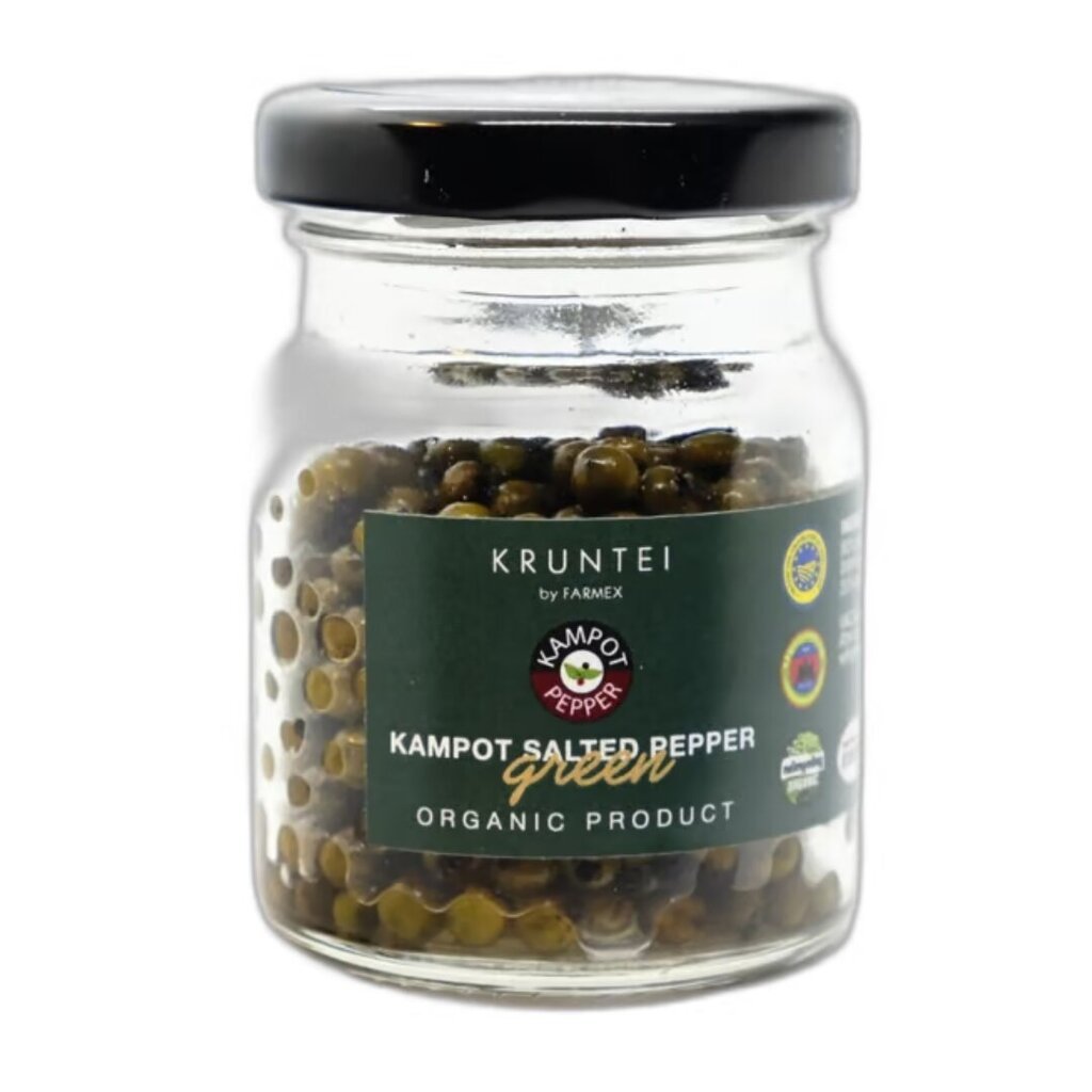 Svaigi sālīti piparu graudiņi Kampot Salted Pepper, 40 g cena un informācija | Garšvielas, garšvielu komplekti | 220.lv