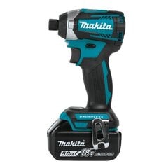 MAKITA TRIECIENA SKRŪVGRIEZIS 18V 175Nm 2x5,0Ah LI-ION 3-SPEED BLDC CASE MAKPAC DTD154RTJ цена и информация | Шуруповерты, дрели | 220.lv