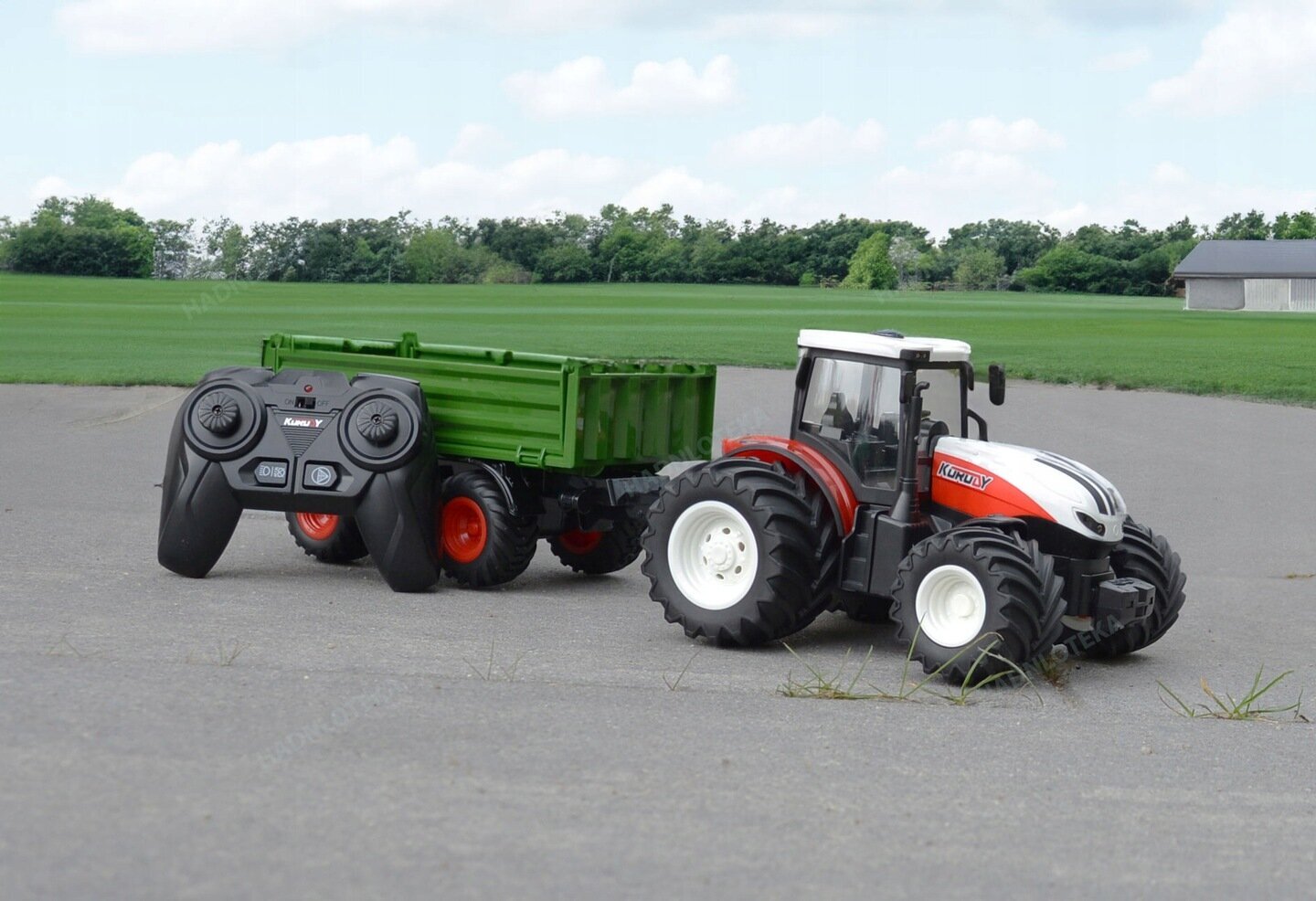 RC traktors ar piekabi cena un informācija | Rotaļlietas zēniem | 220.lv