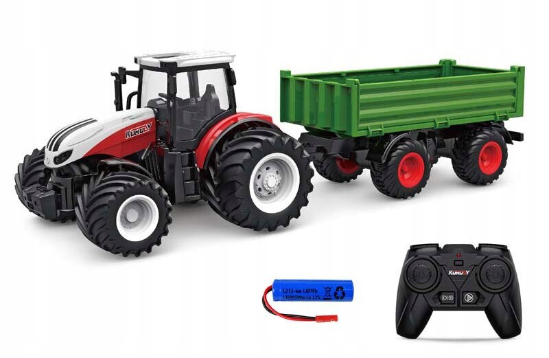 RC traktors ar piekabi cena un informācija | Rotaļlietas zēniem | 220.lv