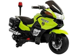 Elektriskais policijas motocikls bērniem HZB118, zaļš cena un informācija | Bērnu elektroauto | 220.lv