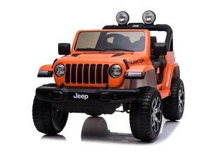 Elektriskā automašīna bērniem Jeep Rubicon 4x4, oranža cena un informācija | Bērnu elektroauto | 220.lv
