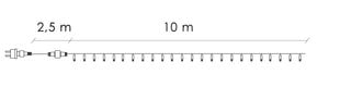 Новогодняя гирлянда, 200 светодиодов, 12.5 м. цена и информация | Гирлянды | 220.lv