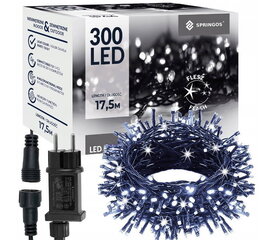 Ziemassvētku lampiņas Springos CL4083, 300 LED, 17,5 cm cena un informācija | Ziemassvētku lampiņas, LED virtenes | 220.lv