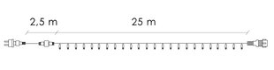 Ziemassvētku lampiņas Springos CL4087, 500 LED, 27,5 m cena un informācija | Ziemassvētku lampiņas, LED virtenes | 220.lv