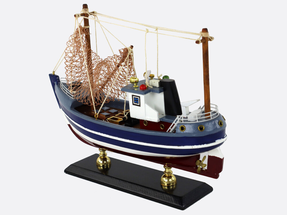 Kolekcionāra koka zvejas laivas modelis cena un informācija | Rotaļlietas zēniem | 220.lv
