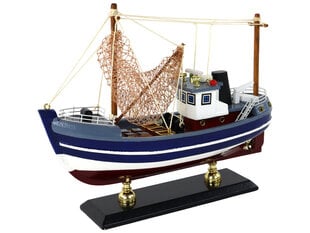 Деревянная модель рыболовной лодки цена и информация | Конструктор автомобилей игрушки для мальчиков | 220.lv