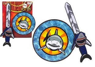 Bruņinieku zobena un vairoga komplekts, haizivs cena un informācija | Rotaļlietas zēniem | 220.lv