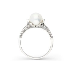 Золотое кольцо с подвеской и жемчугом Gold Pearls для женщин W63062956 1000000053682 цена и информация | Кольца | 220.lv