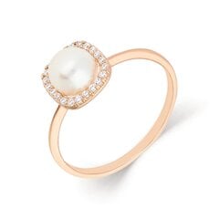 Золотое кольцо с подвеской и жемчугом Gold Pearls для женщин W63062956 1000000053682 цена и информация | Кольца | 220.lv