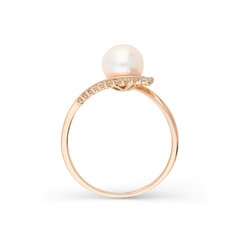 Золотое кольцо с подвеской и жемчугом Gold Pearls для женщин W63062956 1000000053682 цена и информация | Кольца | 220.lv