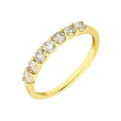 Золотое кольцо с бриллиантом Due для женщин W58412007 1000000020056 цена и информация | Кольца | 220.lv