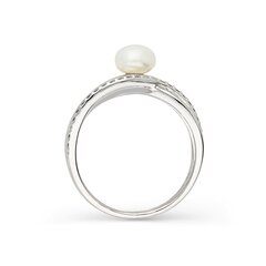 Серебряное кольцо с подвеской и жемчугом Silver Pearls для женщин W57802784 1000000035828 цена и информация | Кольца | 220.lv