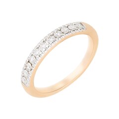 Золотое кольцо с бриллиантом Due для женщин W56988299 1000000017925 цена и информация | Кольца | 220.lv
