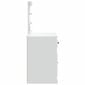 Spoguļgaldiņš vidaXL, 90x42x132,5 cm, balts cena un informācija | Kosmētikas galdiņi | 220.lv