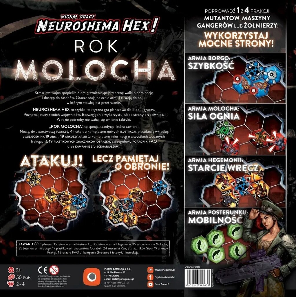 Spēle Neuroshima Hex 3.0 Moloch gads цена и информация | Galda spēles | 220.lv