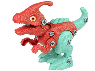 Dinozaurs - Parazaura figūriņa ar olu, sarkans/zils cena un informācija | Rotaļlietas zēniem | 220.lv