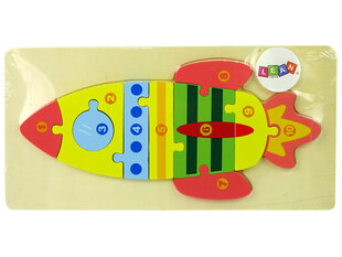 Puzzle raķete Lean Toys cena un informācija | Rotaļlietas zīdaiņiem | 220.lv
