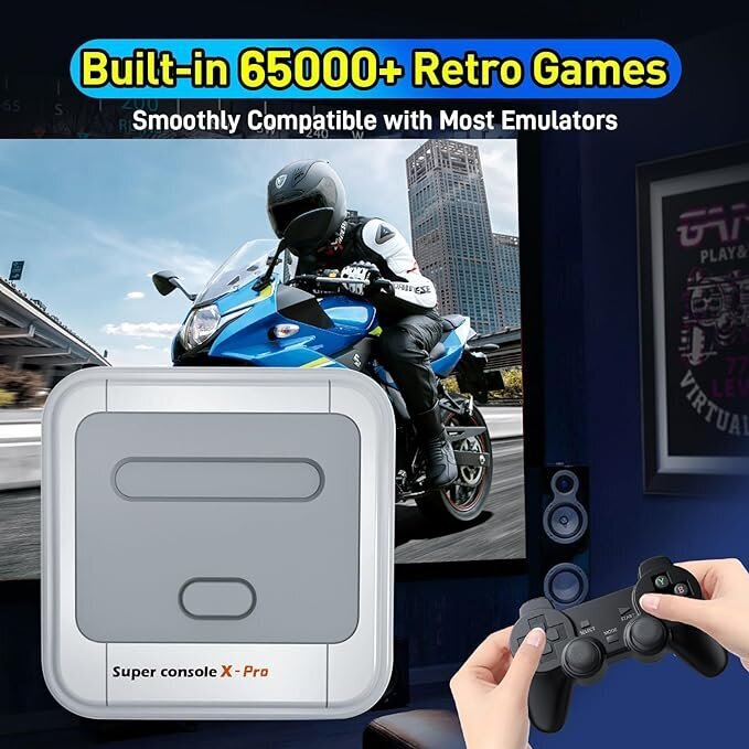 HappyJoe Super Console X Pro, 64 GB cena un informācija | Spēļu konsoles | 220.lv