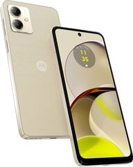 Motorola Moto G14 4/128GB Butter Cream cena un informācija | Mobilie telefoni | 220.lv