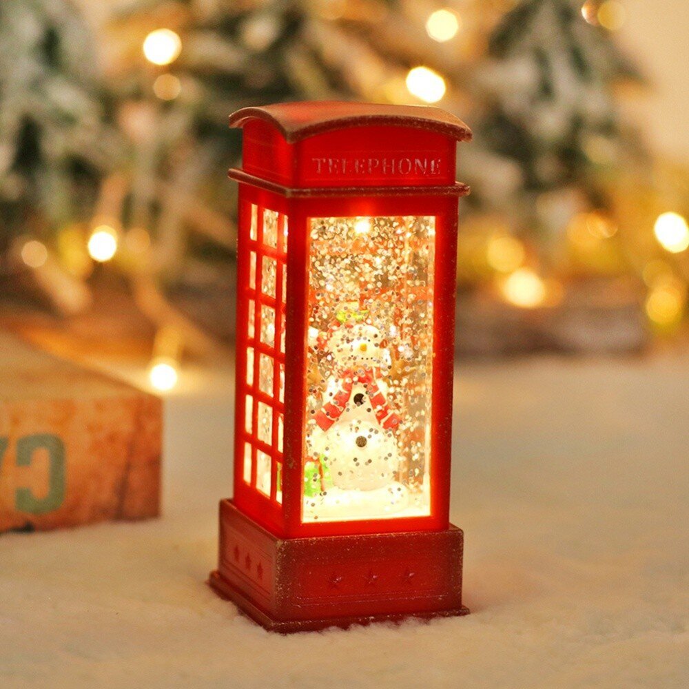 Ziemassvētku LED laterna - Sniegavīrs, 2 gab. cena un informācija | Ziemassvētku dekorācijas | 220.lv