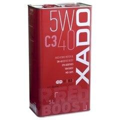 Xado Atomic Oil motoreļļa 5W-40 C3 Red Boost, 5L cena un informācija | Motoreļļas | 220.lv