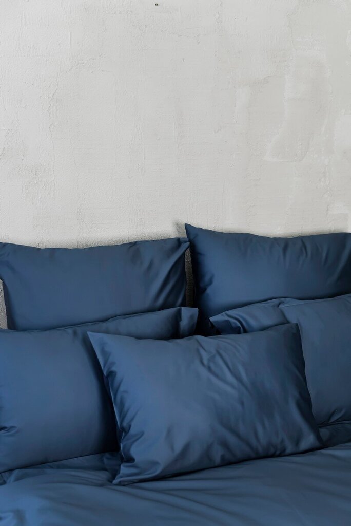 Satīna gultas veļas komplekts no 5 daļām Water Blue, 180x200 цена и информация | Gultas veļas komplekti | 220.lv