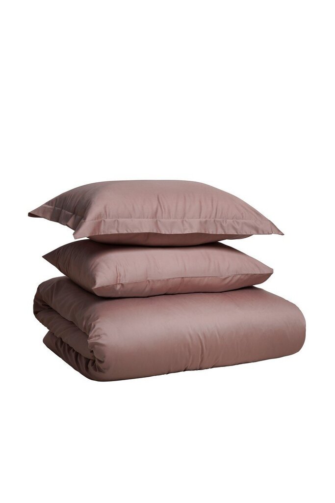 Satīna gultas veļas komplekts no 5 daļām Dusty Pink, 160x200 цена и информация | Gultas veļas komplekti | 220.lv