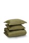 Satīna gultas veļas komplekts no 5 daļām Moss, 150x220 cena un informācija | Gultas veļas komplekti | 220.lv