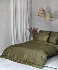 Satīna gultas veļas komplekts no 5 daļām Moss, 160x200 cena un informācija | Gultas veļas komplekti | 220.lv
