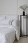 Satīna gultas veļas komplekts no 5 daļām White Stripe, 150x200 цена и информация | Gultas veļas komplekti | 220.lv
