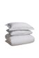 Satīna gultas veļas komplekts no 5 daļām White Stripe, 160x220 цена и информация | Gultas veļas komplekti | 220.lv