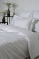 Satīna gultas veļas komplekts no 5 daļām White Stripe, 160x220 цена и информация | Gultas veļas komplekti | 220.lv
