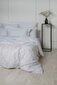 Satīna gultas veļas komplekts no 5 daļām White Stripe, 200x210 cena un informācija | Gultas veļas komplekti | 220.lv