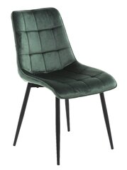 Krēsls Lagos, zaļš/melns cena un informācija | Virtuves un ēdamistabas krēsli | 220.lv