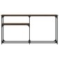 Konsoles galdiņš vidaXL, 145x22,5x75 cm, brūns/melns цена и информация | Konsoles galdiņi | 220.lv
