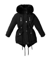 Зимняя куртка для девочки, черная цена и информация | Куртки, пальто для девочек | 220.lv